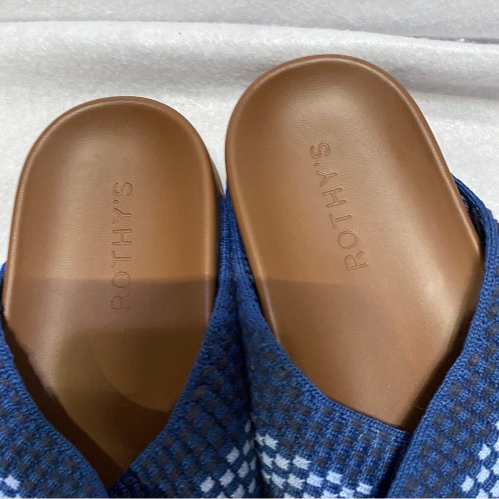 NEW Rothy's Weekend Slides blue 7 - Picture 3 of 6